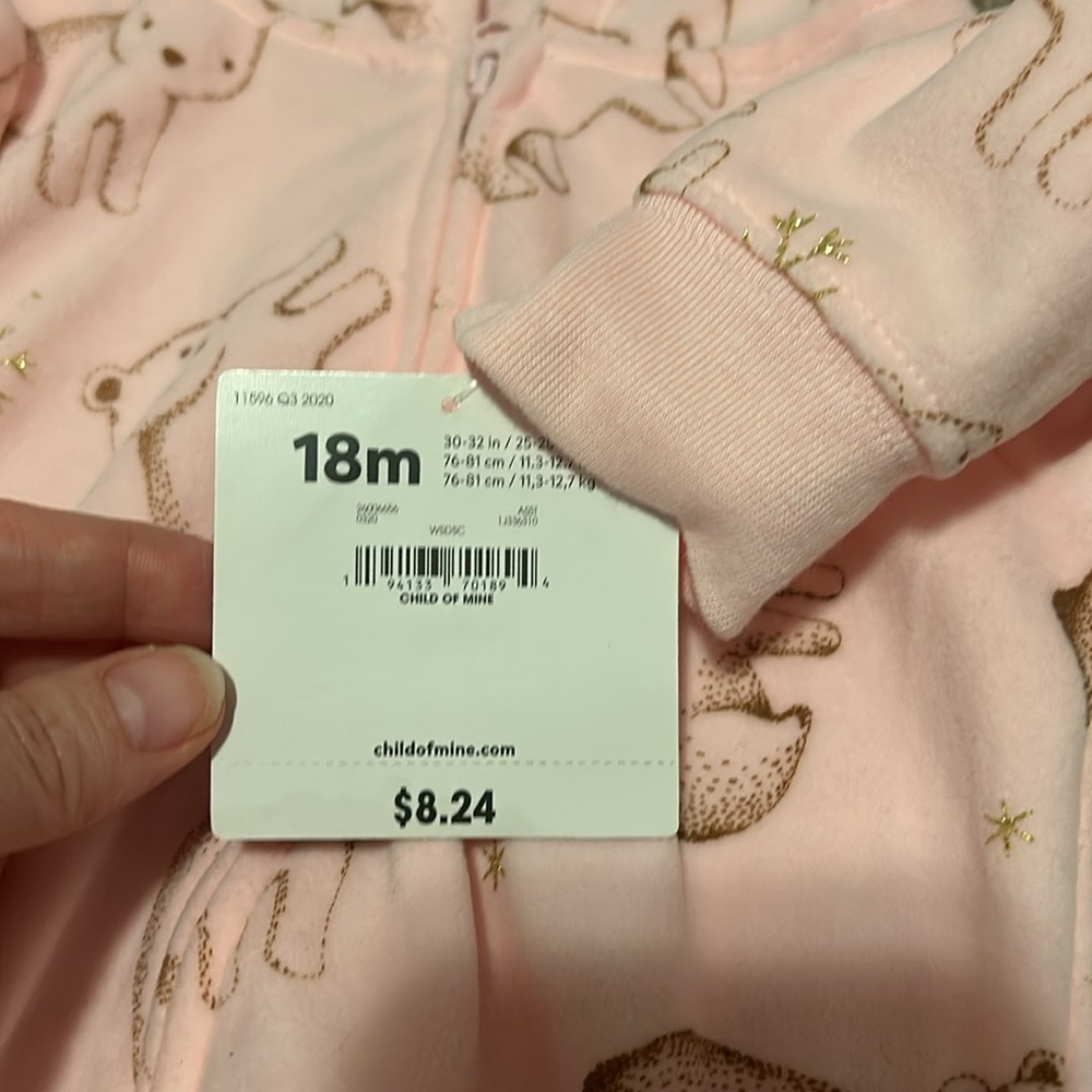 Fleece sleeper pjs. - Picture 3 of 4